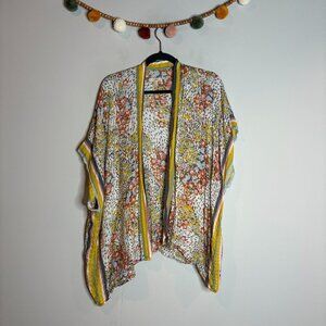 🔆 LOFT Border Garden Kimono Floral Colorful